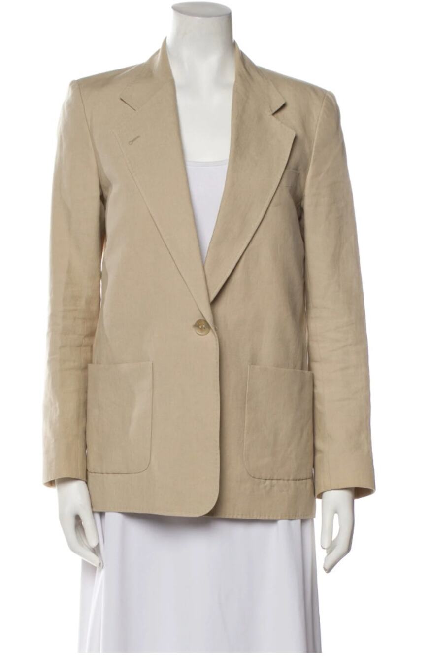 Acne Studios Linen Boxy Minimalist Blazer Womens Size 36 or US 6